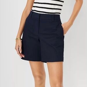 Ann Taylor Navy Mid Rise shorts